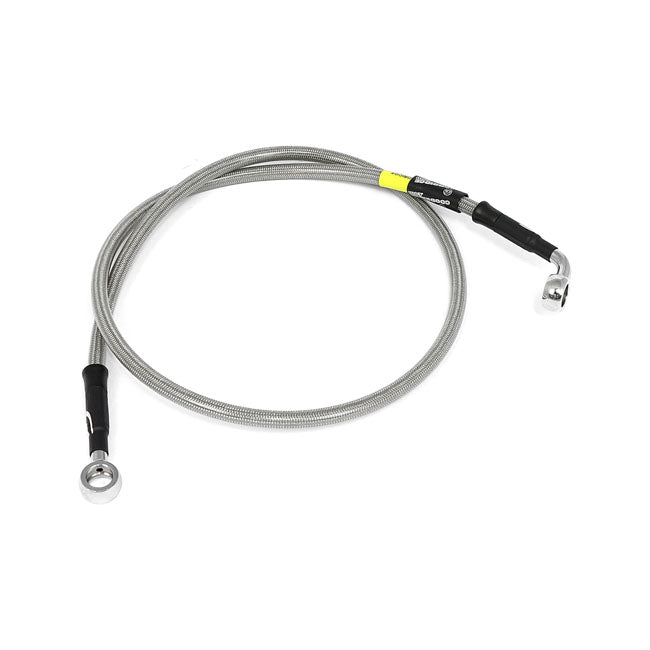 MCS by Goodridge brake line front, stainless clear coated BRAKE LINES Mcs