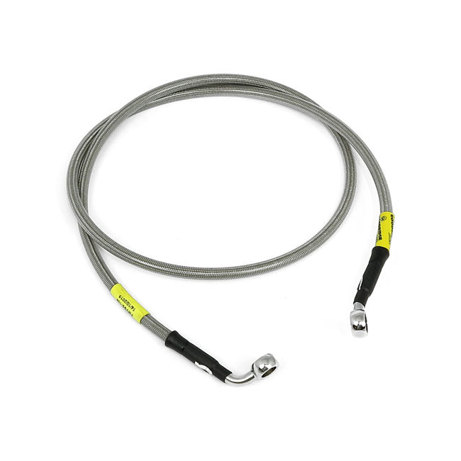 MCS by Goodridge brake line front, stainless clear coated BRAKE LINES Mcs