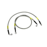 MCS by Goodridge brake line front, stainless clear coated BRAKE LINES Mcs