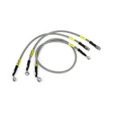 MCS by Goodridge brake line front, stainless clear coated BRAKE LINES Mcs
