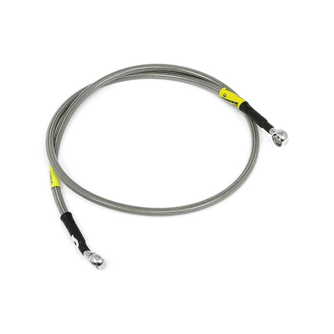 MCS by Goodridge brake line front, stainless clear coated BRAKE LINES Goodridge