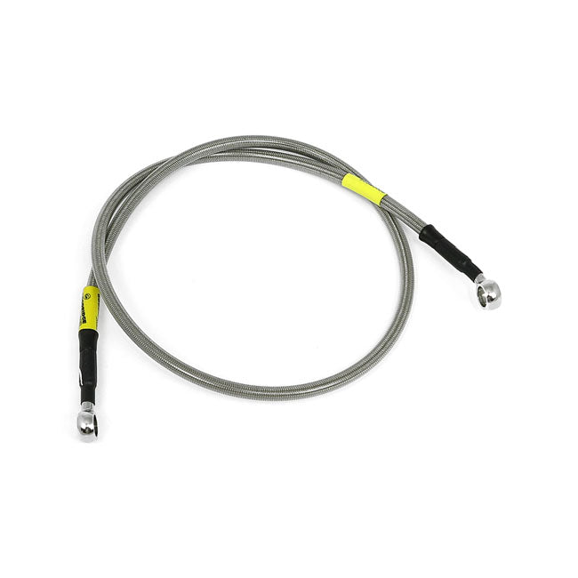 Goodridge ABS brake line upper front, stainless clear coated BRAKE LINES Goodridge