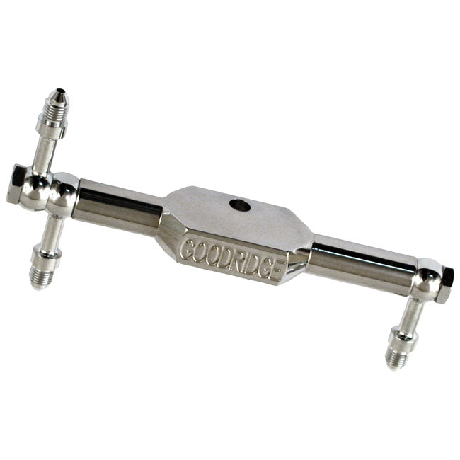 Goodridge, brake tee bar. High polished stainless steel BRAKE TEES Goodridge