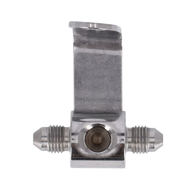 Goodridge brake switch fitting. Polished stainless steel Goodridge