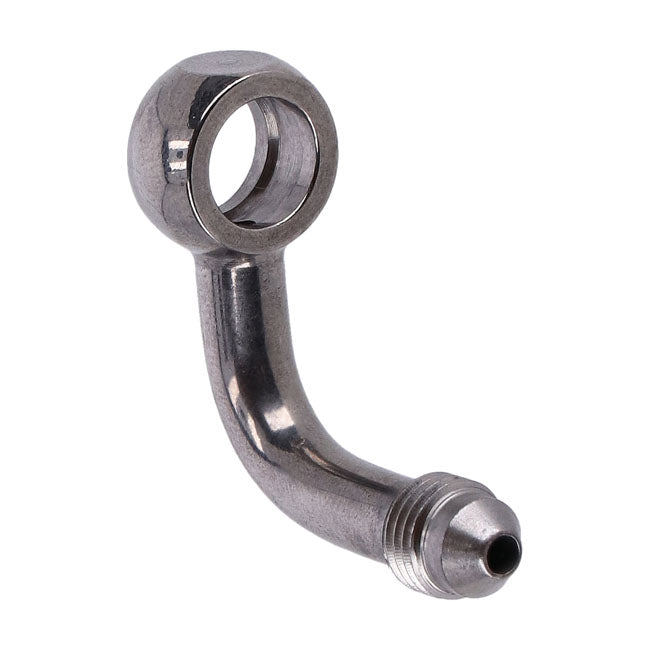 Goodridge, Slimline banjo fitting 3/8", 90 degrees. SS BANJO BOLTS Goodridge