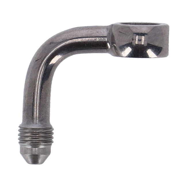 Goodridge, Slimline banjo fitting 3/8", 90 degrees. SS BANJO BOLTS Goodridge