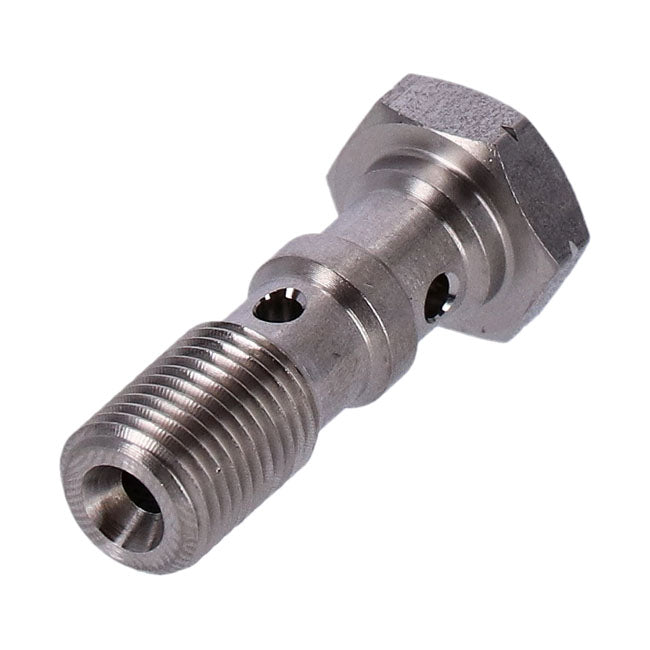 Goodridge, m10x1.00 double banjo bolt. High polished SS BANJO BOLTS Goodridge