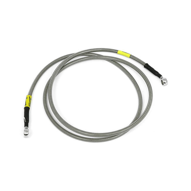 Goodridge ABS brake line upper front, stainless clear coated BRAKE LINES Goodridge