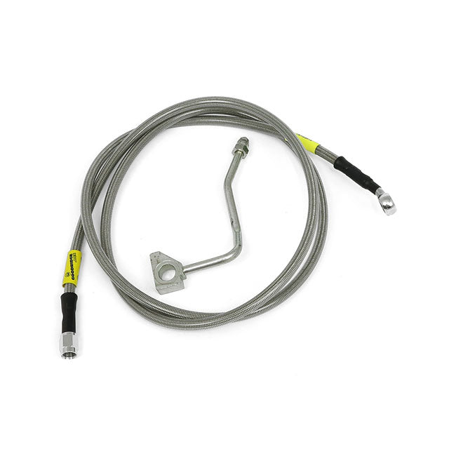 MCS by Goodridge brake, line front, stainless clear coated BRAKE LINES Goodridge