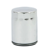 Mcs, Spin On Oil Filter, For M8. Chrome Oil Filters Mcs