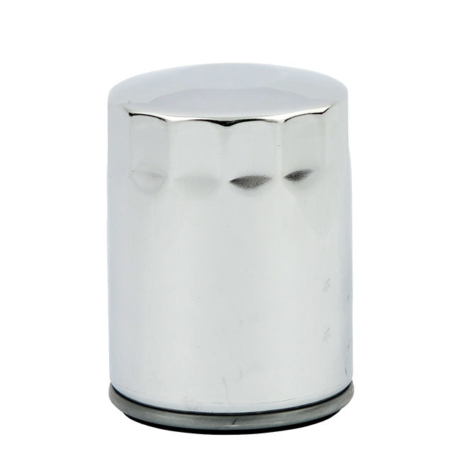 Mcs, Spin On Oil Filter, For M8. Chrome Oil Filters Mcs