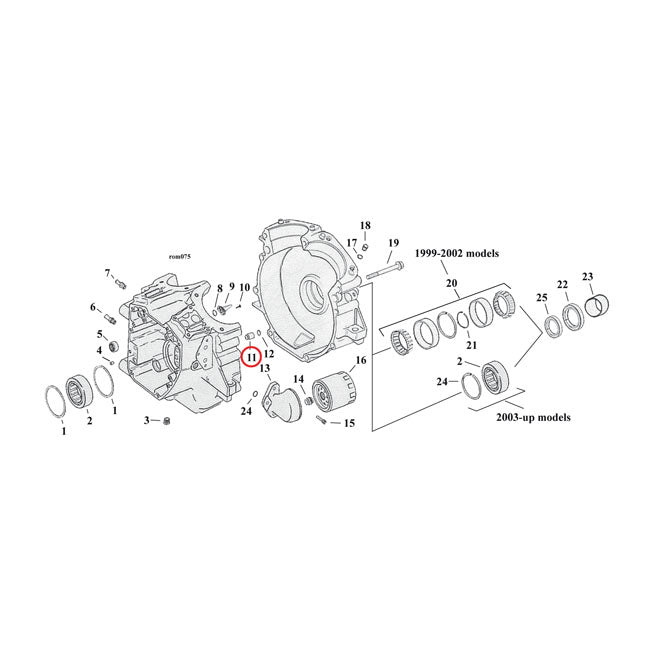 Dowel Pin, Transmission & Crankcase Dowel Pins Mcs