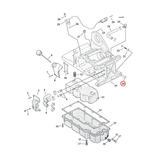Dowel Pin, Transmission & Crankcase Dowel Pins Mcs