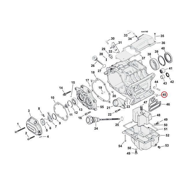 Dowel Pin, Transmission & Crankcase Dowel Pins Mcs