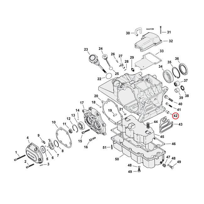 Dowel Pin, Transmission & Crankcase Dowel Pins Mcs