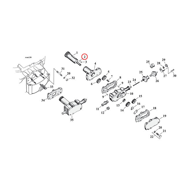 Roll Pin. Generator & Oil Pump Xl Roll Pins Mcs