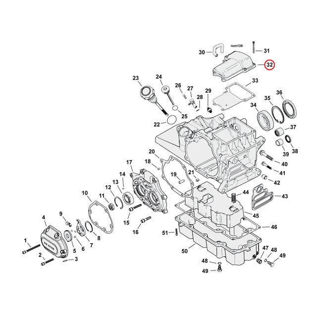Transmission top cover. Chrome TRANSMISSION TOP COVERS Mcs