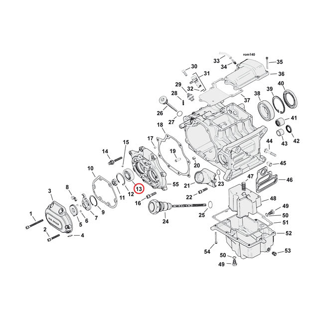 Ball bearing, transmission bearing housing TRANSMISSION 5-SPEED PARTS Mcs