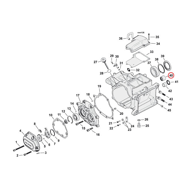 Needle bearing transmission, closed end TRANSMISSION BEARINGS Mcs