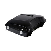 Low profile tour pack trunk. Black TOURPACKS Mcs