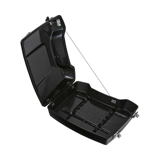 Low profile tour pack trunk. Black TOURPACKS Mcs