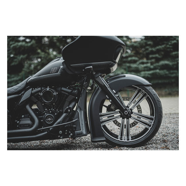 Killer Custom, ''Bulldog'' front fender, 5.5 x 21 fat wheels FENDER FRONT Killer Custom