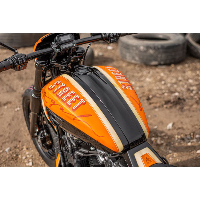 Killer Custom, ''Avenger'' M8 Softail gas tank cover & console GASTANKS Killer Custom