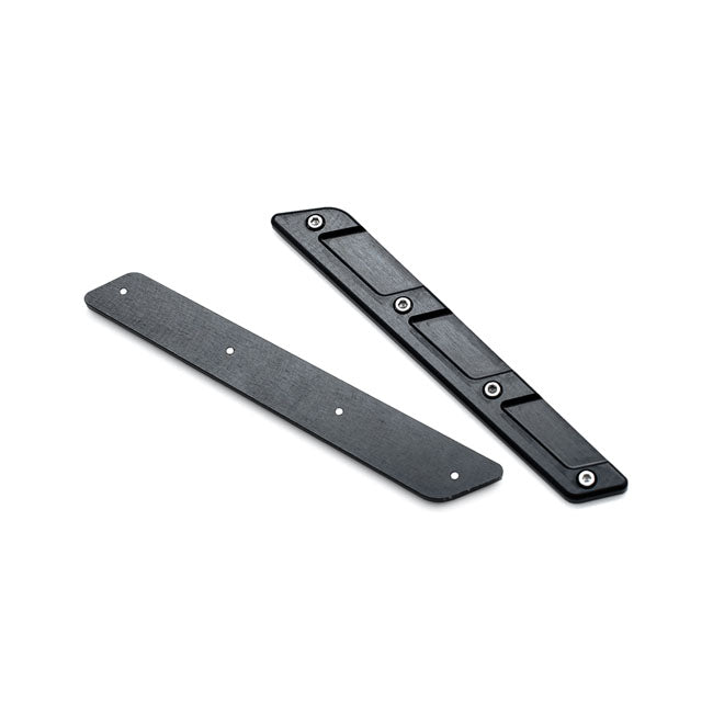 Killer Custom, saddlebag latch inserts. Black SADDLEBAGS TRIMS Killer Custom