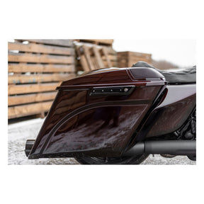 Killer Custom, saddlebag latch inserts. Black SADDLEBAGS TRIMS Killer Custom
