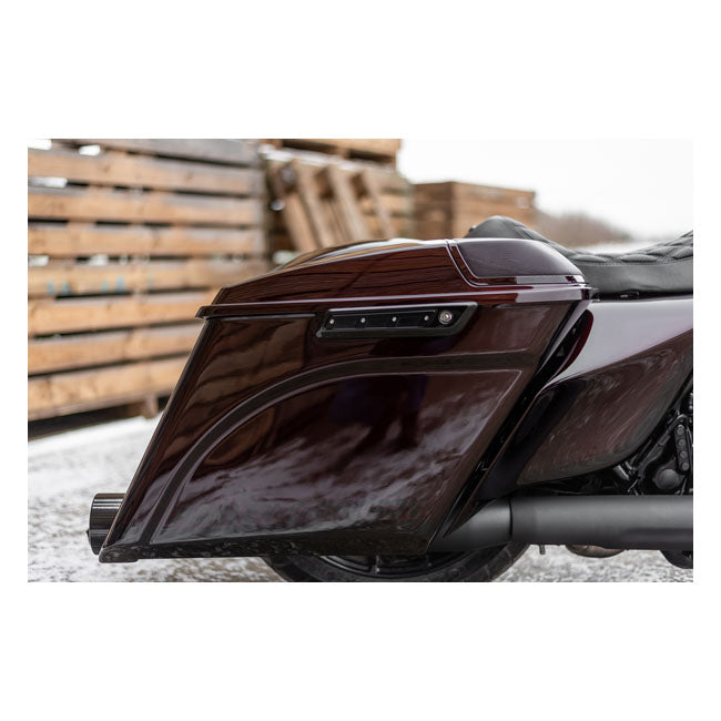 Killer Custom, saddlebag latch inserts. Black SADDLEBAGS TRIMS Killer Custom