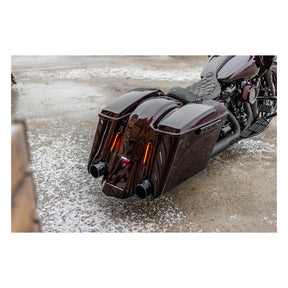 Killer Custom, saddlebag latch inserts. Black SADDLEBAGS TRIMS Killer Custom