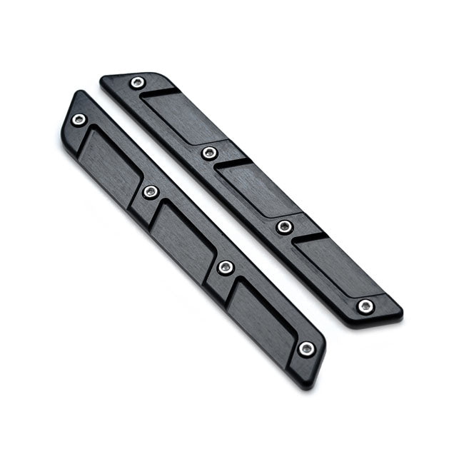 Killer Custom, saddlebag latch inserts. Black SADDLEBAGS TRIMS Killer Custom