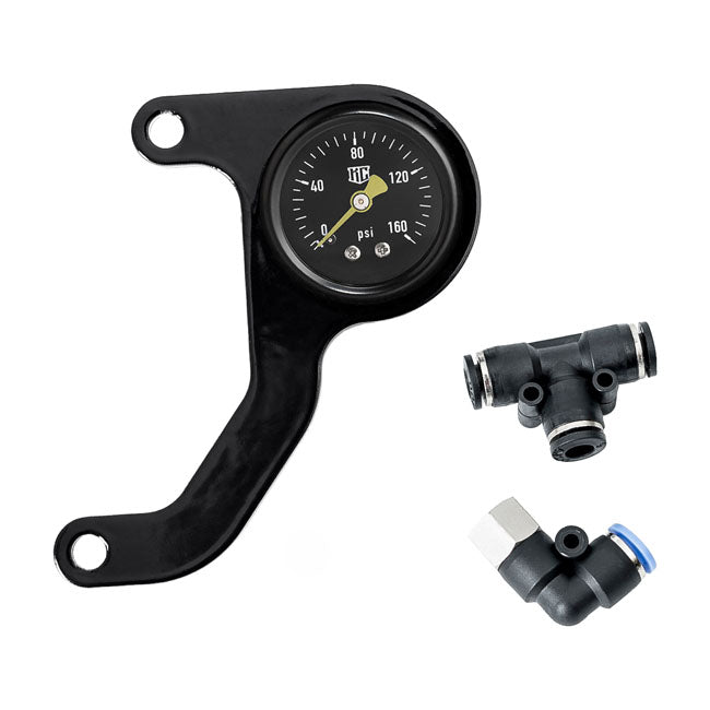 Killer Custom, M8 air ride gauge kit. Black face gauge. 4mm OIL PRESSURE GAUGES Killer Custom