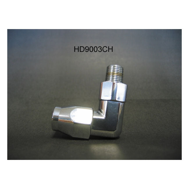 Goodridge, Built-A-Line oil hose fitting 1/8 NPT 90° OIL LINE FITTINGS Goodridge