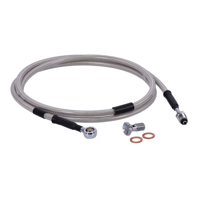 Goodridge hydraulic clutch line kit 63", clear coated HYDR. CLUTCH LINE KITS Goodridge