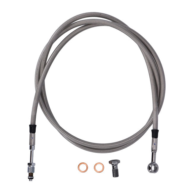 Goodridge hydraulic clutch line kit 65", clear coated HYDR. CLUTCH LINE KITS Goodridge