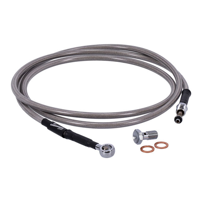 Goodridge hydraulic clutch line kit 67", clear coated HYDR. CLUTCH LINE KITS Goodridge