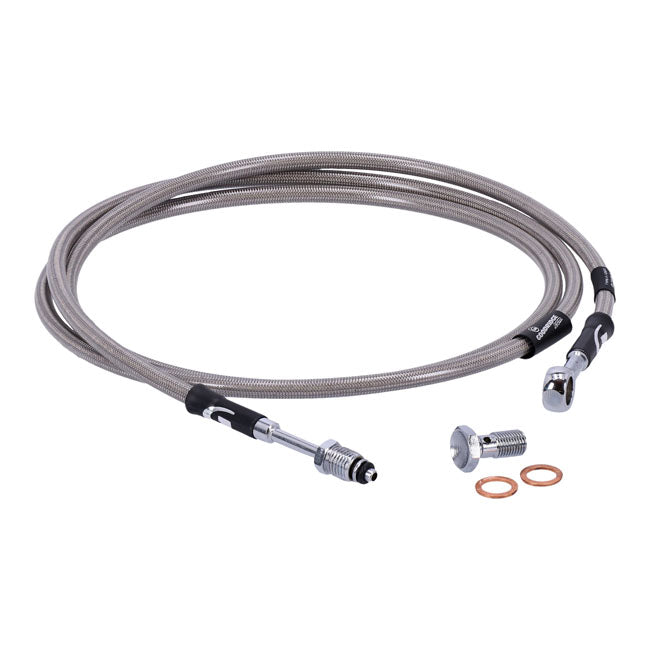 Goodridge hydraulic clutch line kit 68", clear coated HYDR. CLUTCH LINE KITS Goodridge