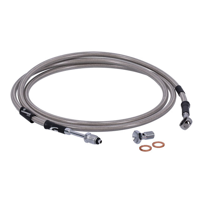 Goodridge hydraulic clutch line kit 69", clear coated HYDR. CLUTCH LINE KITS Goodridge