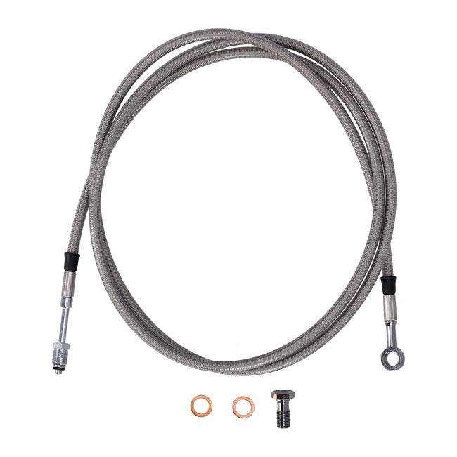 Goodridge hydraulic clutch line kit 71", clear coated HYDR. CLUTCH LINE KITS Goodridge