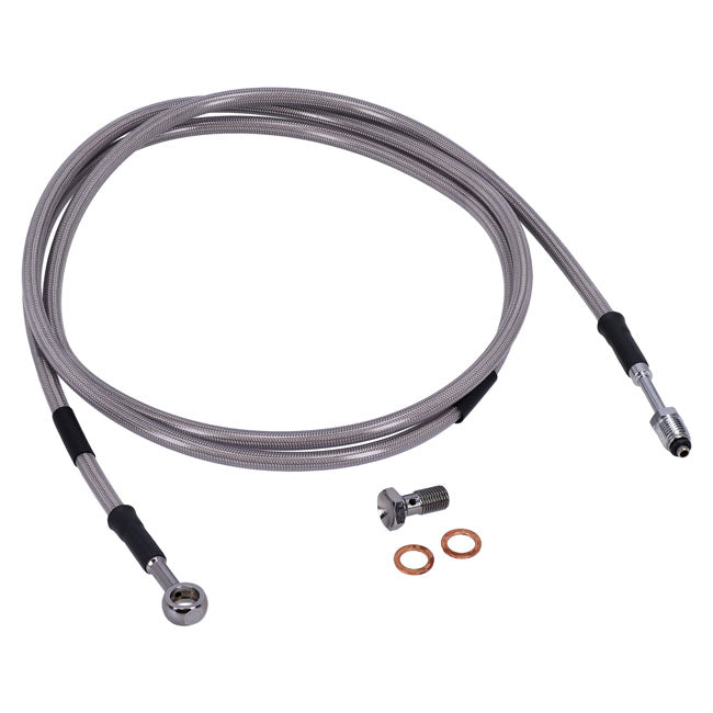 Goodridge hydraulic clutch line kit 73", clear coated HYDR. CLUTCH LINE KITS Goodridge