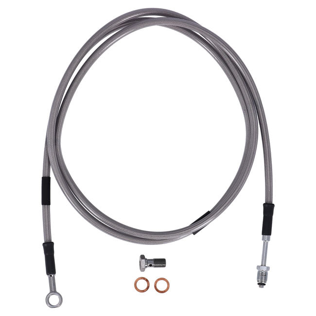 Goodridge hydraulic clutch line kit 73", clear coated HYDR. CLUTCH LINE KITS Goodridge