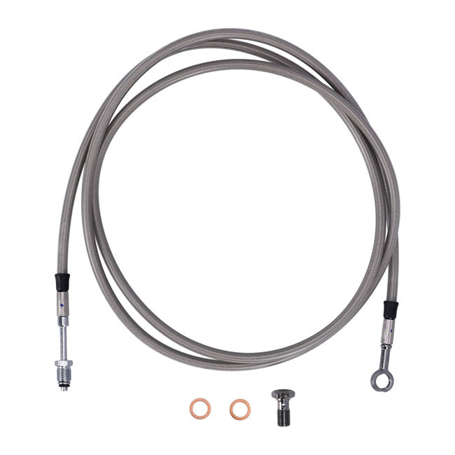 Goodridge hydraulic clutch line kit 75", clear coated HYDR. CLUTCH LINE KITS Goodridge