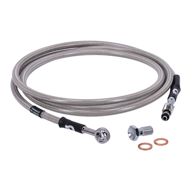 Goodridge hydraulic clutch line kit 77", clear coated HYDR. CLUTCH LINE KITS Goodridge