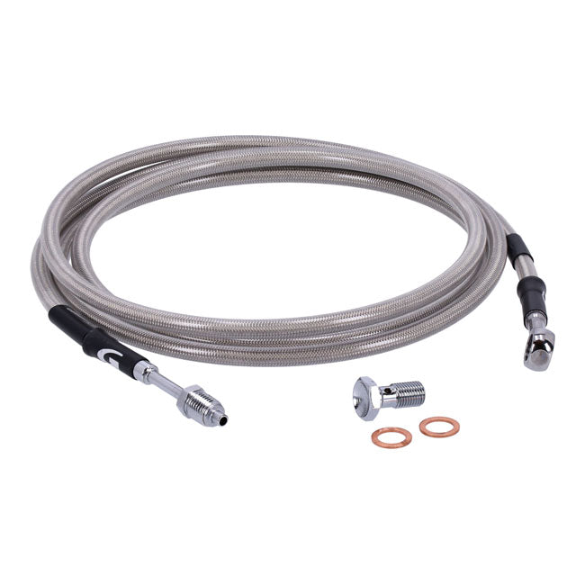 Goodridge hydraulic clutch line kit 79", clear coated HYDR. CLUTCH LINE KITS Goodridge