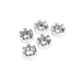 Chrome Castle Nut, 3/8 24 Nuts Usa Sizes Gardner Westcott