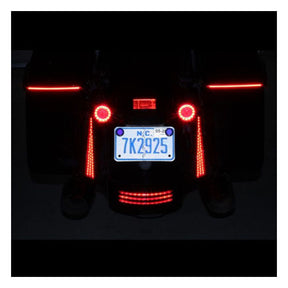 Custom Dynamics, Fascia LED rear panels for Touring. Chrome TAILLIGHTS Custom Dynamics