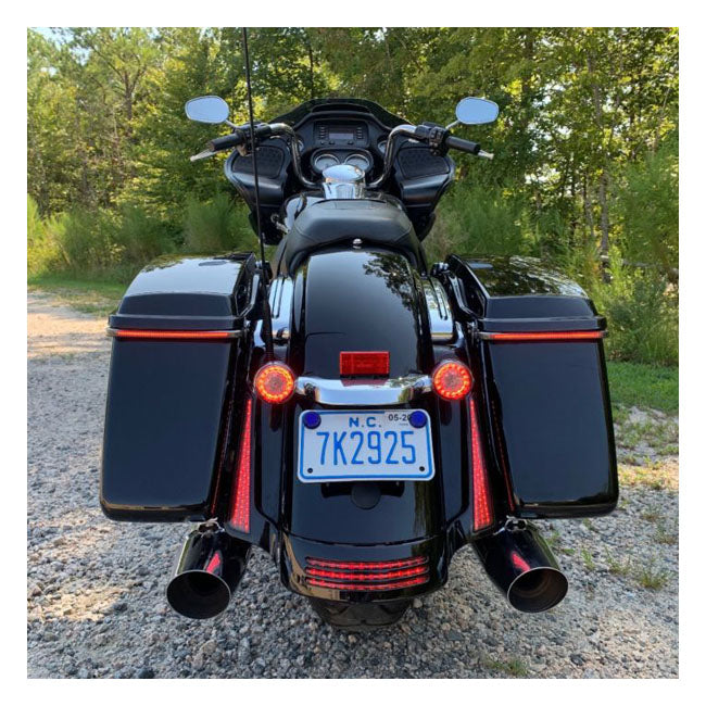 Custom Dynamics, Fascia LED rear panels for Touring. Black TAILLIGHTS Custom Dynamics