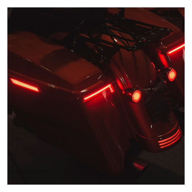Custom Dynamics Saddlebag Lights Low Profile, Red - 14+ Touring Saddlebags Misc Custom Dynamics