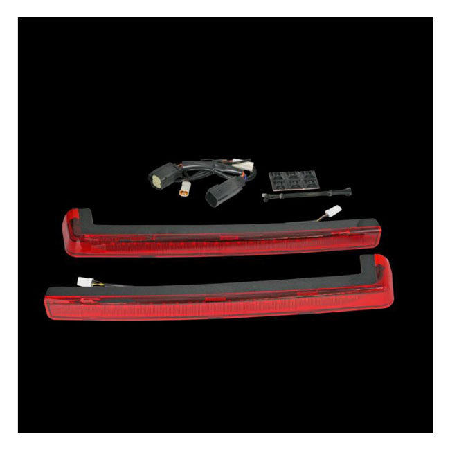 Custom Dynamics Tour-Pak LED Run Brake & Turn Side Arm Lights, Red - 14+ Touring & Trike Tourpacks Custom Dynamics